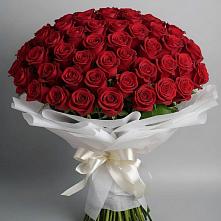 Букет 101 Красная роза Блэк Мэджик в Кабанске