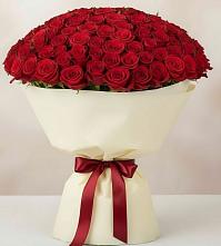 Букет 101 Красная роза Милано в Кабанске