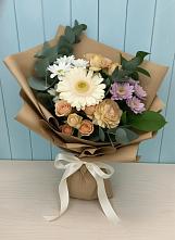 Букет цветов из:  Герберы и Хризантемы в Кабанске