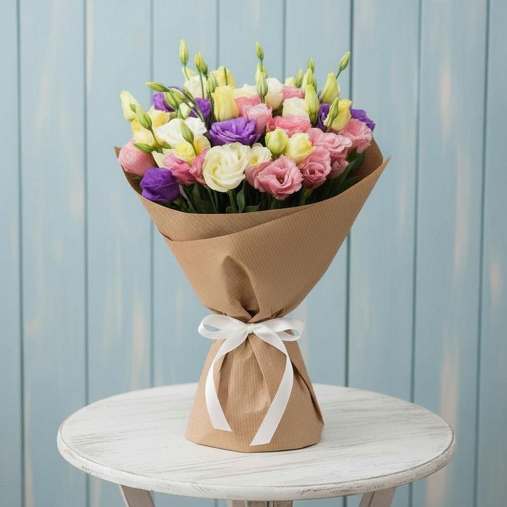 Букет цветов из: Лизиантусы в Кабанске