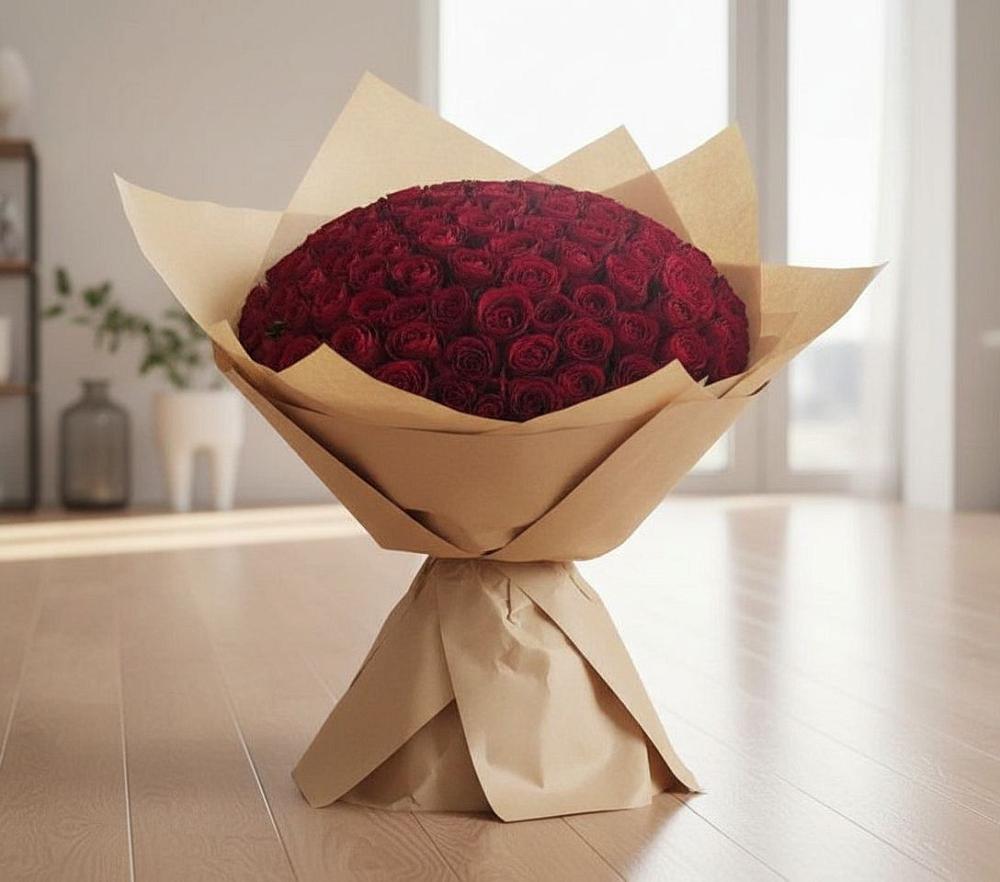 Букет 101 Красная роза в Кабанске
