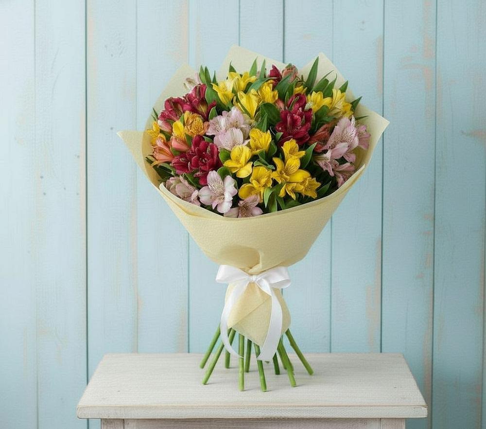 Букет цветов из: Альстромерии в Кабанске