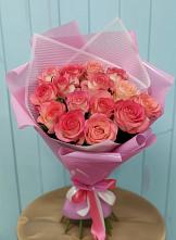 Букет 15 Розовых роз Равель #REPLACE_PRED# Кабанске