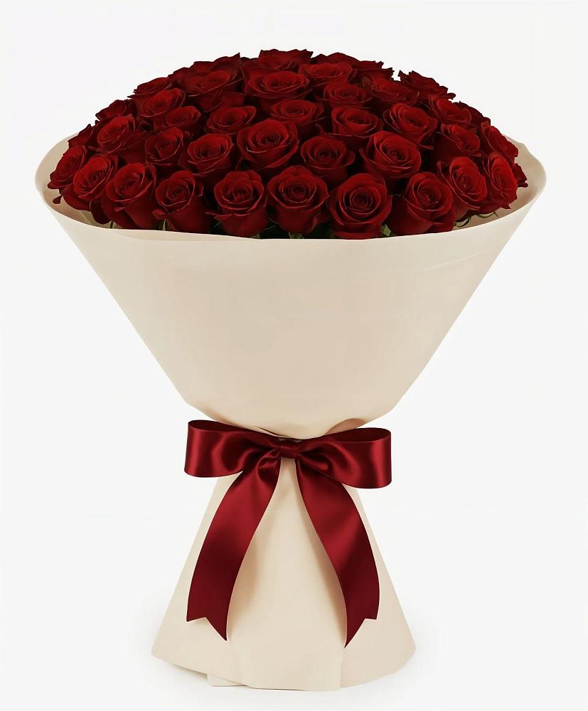 Букет 101 Бордовая роза Блэк Бакарра в Кабанске