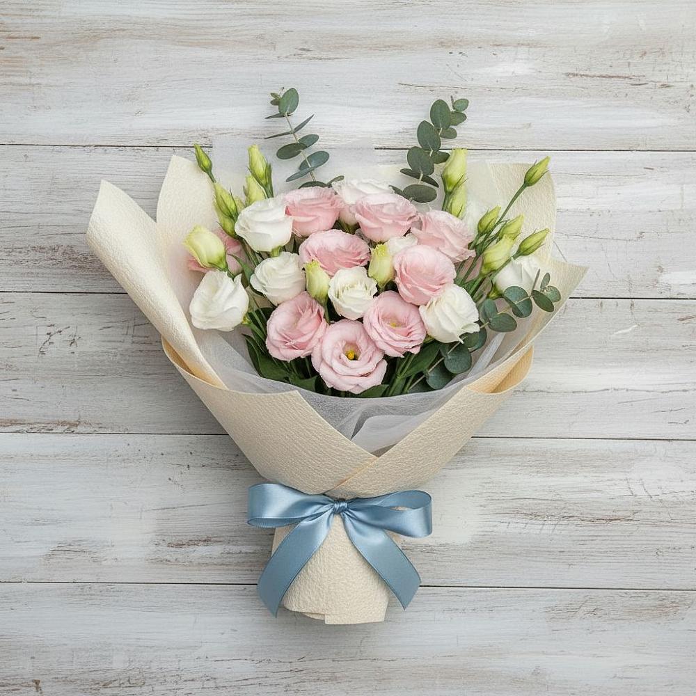 Букет цветов из: Лизиантусы в Кабанске